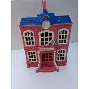 Vintage 2002 Mattel Fisher Price Sweet Streets Loving Family School Doll House